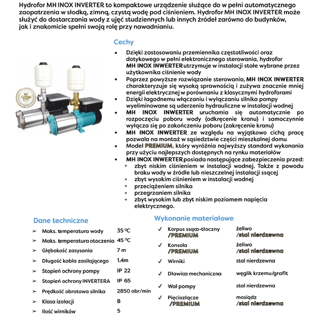 MH1300 INVERTER OPIS